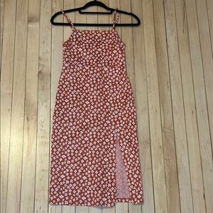 Zara Floral Spaghetti Strap Dress